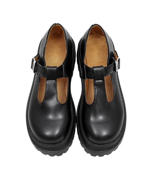 Figments(フィグメンツ)の「ストラップラウンドトゥシューズ(サンダル・レディース・ブラック・SMALL/MEDIUM)」の2枚目の写真