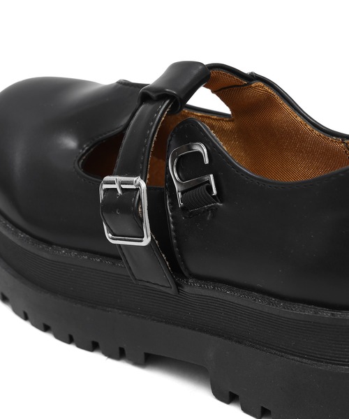 Figments(フィグメンツ)の「ストラップラウンドトゥシューズ(サンダル・レディース・ブラック・SMALL/MEDIUM)」の6枚目の写真