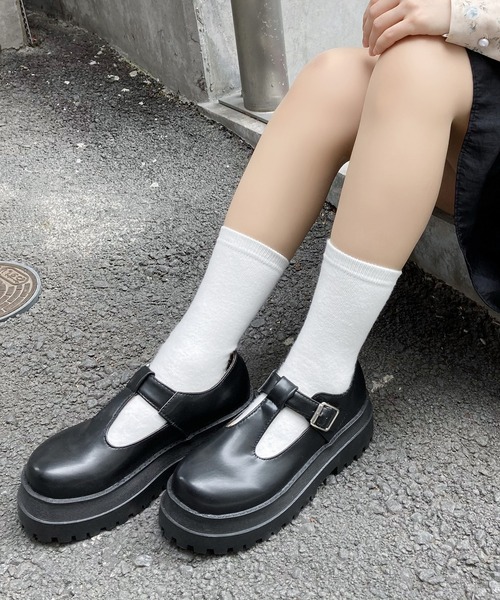 Figments(フィグメンツ)の「ストラップラウンドトゥシューズ(サンダル・レディース・ブラック・SMALL/MEDIUM)」の12枚目の写真