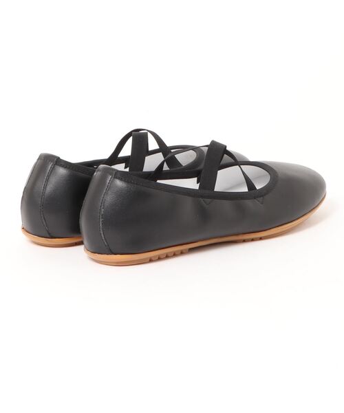 Dot＆Stripes CHILD WOMAN（ドットアンドストライプス　チャイルドウーマン）の「ANNIEL 革 クロスバレエシューズ（バレエシューズ・レディース・ブラック・37/36/35/40/38/39）」の5枚目の写真