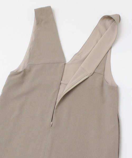 F by ROSSO（エフバイロッソ）の「F by ROSSO　ロングジャンパースカート（ジャンパースカート・レディース・ブラック/ベージュ・36/38）」の22枚目の写真