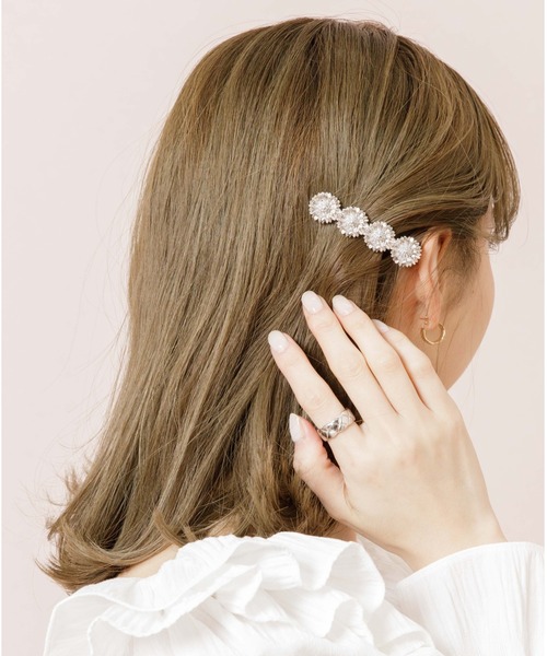 flower（フラワー）の「サニーマーガレットクリップ（ヘアピン・レディース・シルバー/ゴールド・FREE）」の4枚目の写真