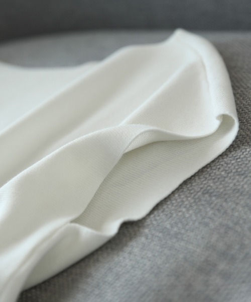 ABITOKYO（アビトーキョー）の「ボートネックドルマンニットプルオーバー（ニット/セーター・レディース・ホワイト/ブラック/ベージュ/ライトグリーン/モカ/グリーン/ラベンダー/パープル/ネイビー/オレンジ/イエロー/レッド・FREE）」の21枚目の写真