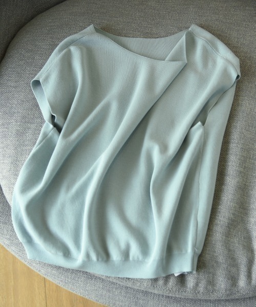 ABITOKYO（アビトーキョー）の「ボートネックドルマンニットプルオーバー（ニット/セーター・レディース・ホワイト/ブラック/ベージュ/ライトグリーン/モカ/グリーン/ラベンダー/パープル/ネイビー/オレンジ/イエロー/レッド・FREE）」の22枚目の写真