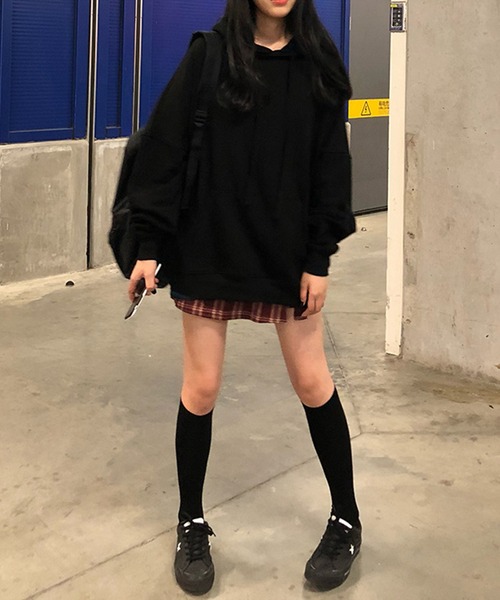 aimoha（アイモハ）の「chicチェック柄ミニスカート（スカート・レディース・ブラック/モカ/ワインレッド・MEDIUM/SMALL/LARGE）」の20枚目の写真