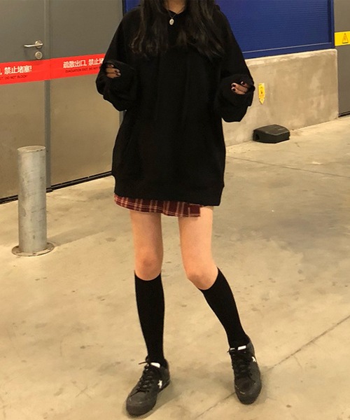 aimoha（アイモハ）の「chicチェック柄ミニスカート（スカート・レディース・ブラック/モカ/ワインレッド・MEDIUM/SMALL/LARGE）」の21枚目の写真