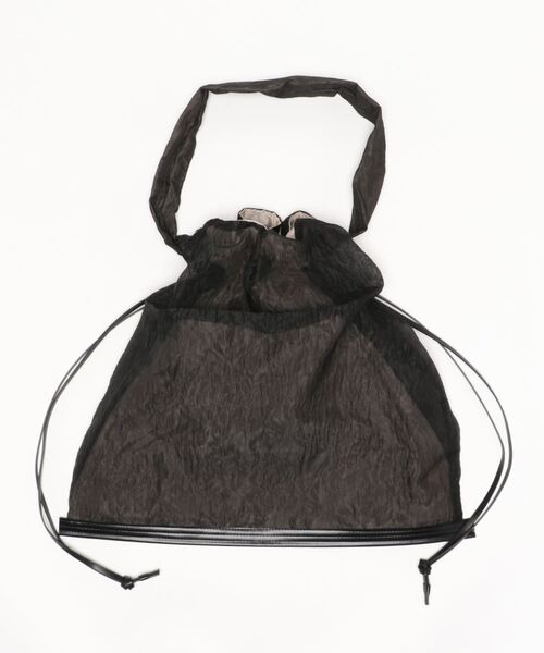 CAPRICIEUX LE'MAGE（カプリシューレマージュ）の「シアードロストバッグ（ショルダーバッグ・レディース・ブラック/ベージュ・FREE）」の3枚目の写真