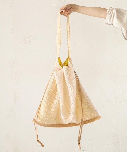 CAPRICIEUX LE'MAGE（カプリシューレマージュ）の「シアードロストバッグ（ショルダーバッグ・レディース・ブラック/ベージュ・FREE）」の8枚目の写真