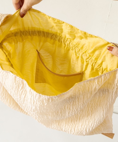 CAPRICIEUX LE'MAGE（カプリシューレマージュ）の「シアードロストバッグ（ショルダーバッグ・レディース・ブラック/ベージュ・FREE）」の11枚目の写真