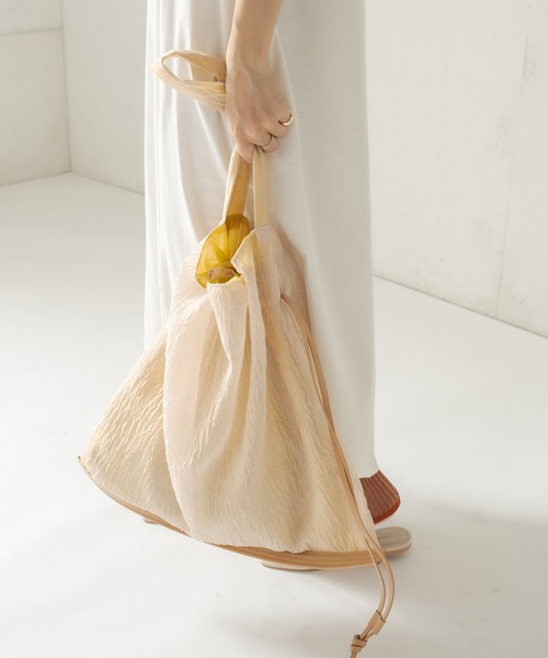 CAPRICIEUX LE'MAGE（カプリシューレマージュ）の「シアードロストバッグ（ショルダーバッグ・レディース・ブラック/ベージュ・FREE）」の14枚目の写真