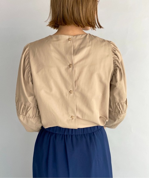 PICCIN（ピッチン）の「ボリュームスリーブブラウス（シャツ/ブラウス・レディース・ブラック/ベージュ/ピンク・M）」の19枚目の写真