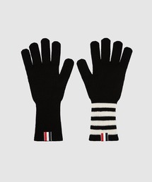 RIB GLOVES W/ 4 BAR IN CASHMERE