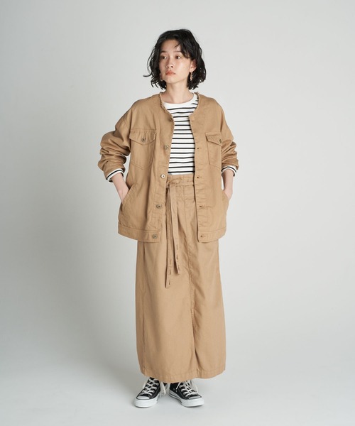 AMERICAN HOLIC(アメリカンホリック)の「2WAYハイウエストスカート(スカート・レディース・ベージュ/グレー・S/M/L)」の6枚目の写真