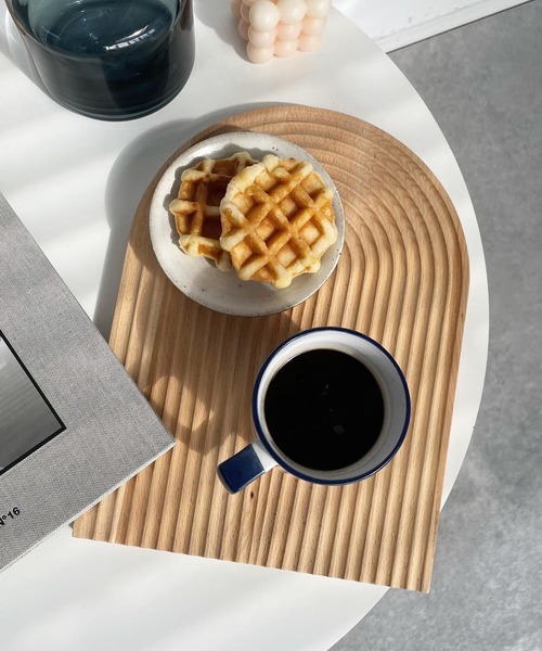 AS KNOW AS plus（アズノゥアズプラス）の「カフェっぽウッドトレイ【ZOZOTOWN限定アイテム】（インテリア雑貨・レディース・その他/その他1・FREE）」の2枚目の写真