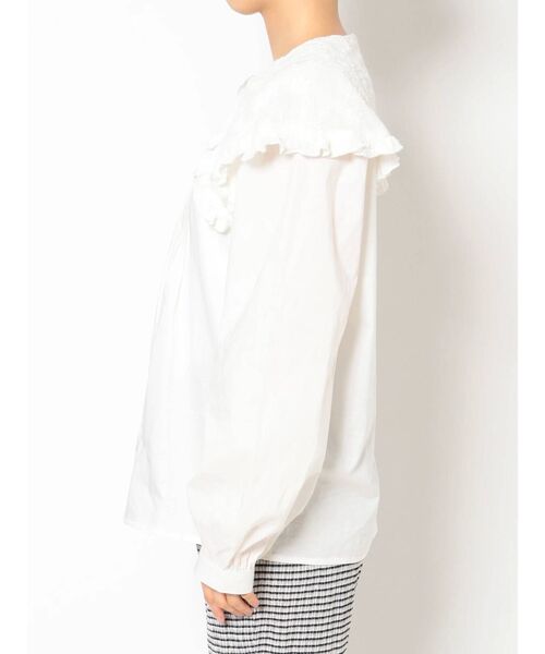 merry jenny（メリージェニー）の「刺繍レースフリルカラーシャツ（シャツ/ブラウス・レディース・オフホワイト/ブラック・FREE）」の20枚目の写真