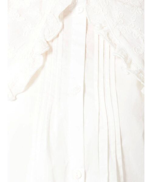 merry jenny（メリージェニー）の「刺繍レースフリルカラーシャツ（シャツ/ブラウス・レディース・オフホワイト/ブラック・FREE）」の17枚目の写真