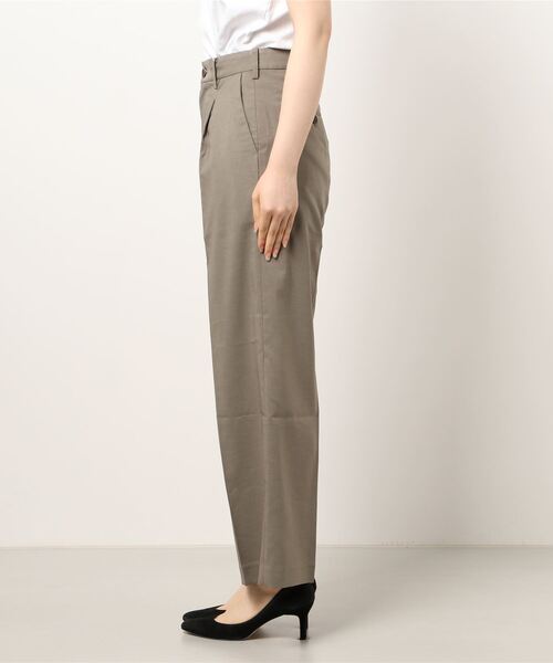 Sig FREAK'S STORE（シグフリークスストア）の「●リネンライクタックパンツ（その他パンツ・レディース・ベージュ/オリーブ・SMALL/MEDIUM）」の3枚目の写真