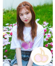 『KIRSH X YABUKI NAKO』HEAT SENSING BIG CHERRY T-SHIRTS/ビッグ チェリー 半袖Tシャツ