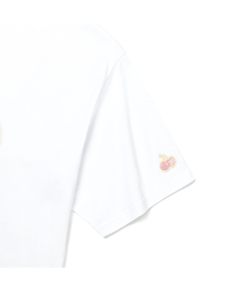 KIRSH（キルシー）の「『KIRSH X YABUKI NAKO』HEAT SENSING BIG CHERRY T-SHIRTS/ビッグ チェリー 半袖Tシャツ（Tシャツ/カットソー・レディース・ホワイト/ピンク・FREE）」の19枚目の写真