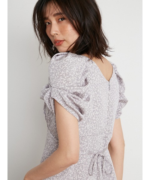 SNIDEL バリエーションプリントパフスリワンピース SNIDEL（スナイデル）の「バリエーションプリントパフスリ