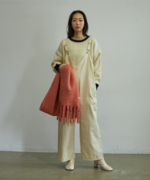 VACANCY（ヴァカンシー）の「ワイドオーバーオール（サロペット/オーバーオール・レディース・ホワイト/ブラック/グリーン・FREE）」の10枚目の写真