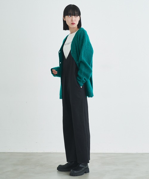 VACANCY（ヴァカンシー）の「ワイドオーバーオール（サロペット/オーバーオール・レディース・ホワイト/ブラック/グリーン・FREE）」の8枚目の写真