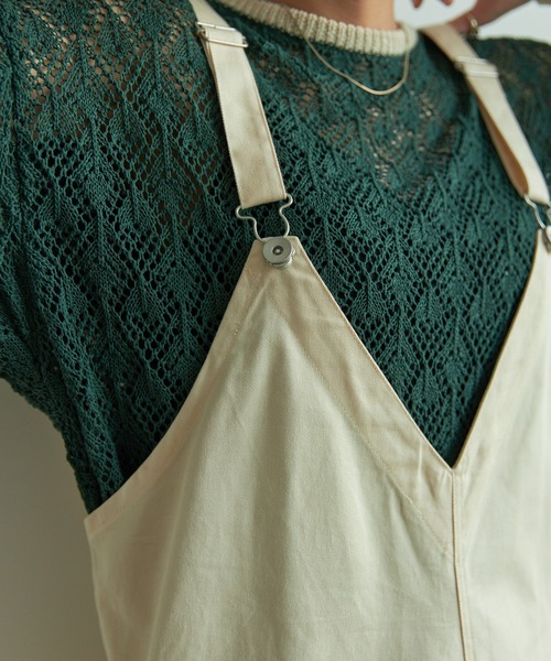 VACANCY（ヴァカンシー）の「ワイドオーバーオール（サロペット/オーバーオール・レディース・ホワイト/ブラック/グリーン・FREE）」の19枚目の写真