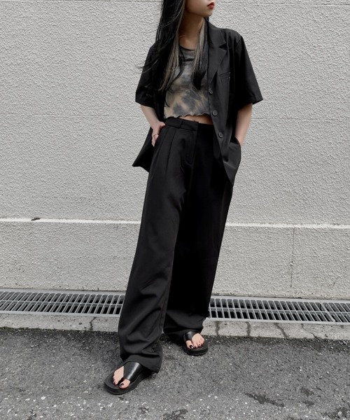 LVEU.（ラブユ.）の「Tuck slacks / タックスラックス（スラックス・レディース・ブラック・FREE）」の12枚目の写真