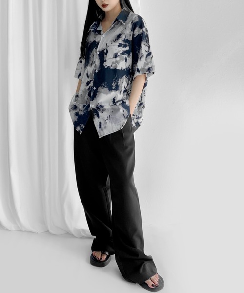 LVEU.（ラブユ.）の「Tuck slacks / タックスラックス（スラックス・レディース・ブラック・FREE）」の2枚目の写真