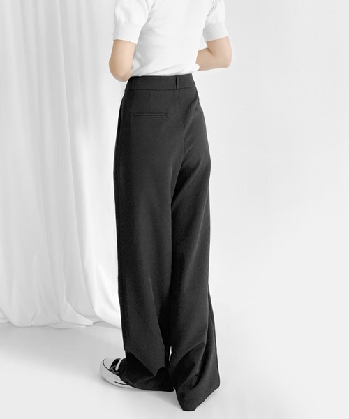 LVEU.（ラブユ.）の「Tuck slacks / タックスラックス（スラックス・レディース・ブラック・FREE）」の19枚目の写真