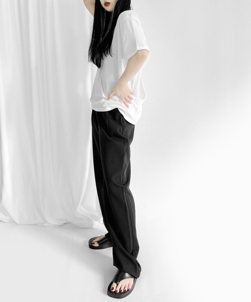 LVEU.（ラブユ.）の「Tuck slacks / タックスラックス（スラックス・レディース・ブラック・FREE）」の18枚目の写真