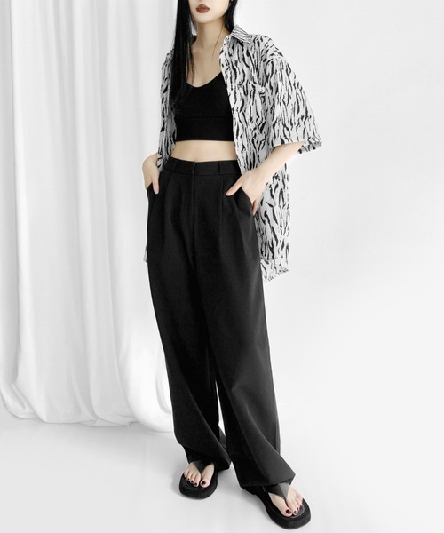 LVEU.（ラブユ.）の「Tuck slacks / タックスラックス（スラックス・レディース・ブラック・FREE）」の15枚目の写真