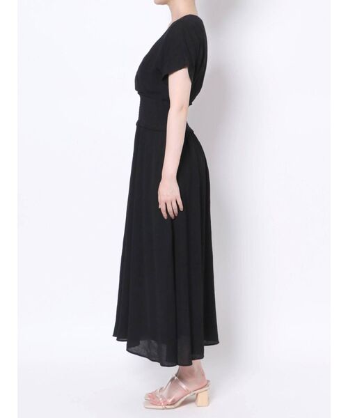 LAGUNAMOON（ラグナムーン）の「楊柳カシュクールワンピース（ワンピース・レディース・ブラック/ブルー/アイボリー・SMALL/MEDIUM）」の5枚目の写真