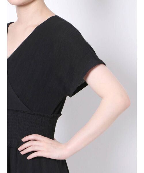 LAGUNAMOON（ラグナムーン）の「楊柳カシュクールワンピース（ワンピース・レディース・ブラック/ブルー/アイボリー・SMALL/MEDIUM）」の8枚目の写真