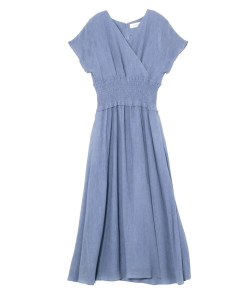 LAGUNAMOON（ラグナムーン）の「楊柳カシュクールワンピース（ワンピース・レディース・ブラック/ブルー/アイボリー・SMALL/MEDIUM）」の14枚目の写真