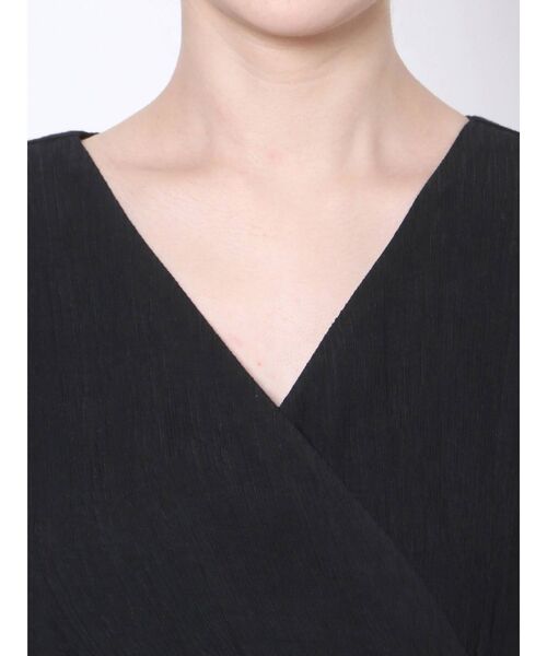 LAGUNAMOON（ラグナムーン）の「楊柳カシュクールワンピース（ワンピース・レディース・ブラック/ブルー/アイボリー・SMALL/MEDIUM）」の16枚目の写真