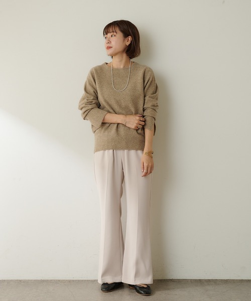 SHENERY（シーナリー）の「FOX in laundry オフタートルニット（ニット/セーター・レディース・オフホワイト/チャコールグレー/キャメル・FREE）」の7枚目の写真