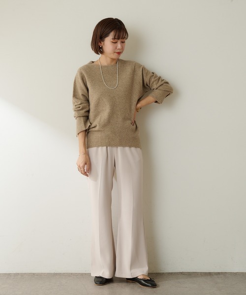 SHENERY（シーナリー）の「FOX in laundry オフタートルニット（ニット/セーター・レディース・オフホワイト/チャコールグレー/キャメル・FREE）」の17枚目の写真