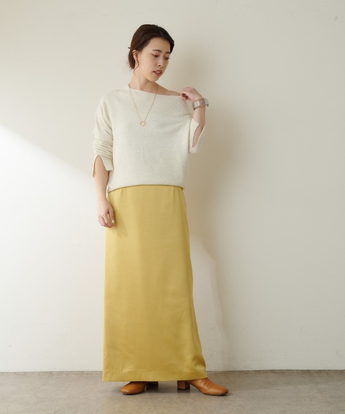 SHENERY（シーナリー）の「FOX in laundry オフタートルニット（ニット/セーター・レディース・オフホワイト/チャコールグレー/キャメル・FREE）」の10枚目の写真