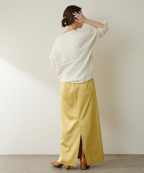 SHENERY（シーナリー）の「FOX in laundry オフタートルニット（ニット/セーター・レディース・オフホワイト/チャコールグレー/キャメル・FREE）」の22枚目の写真