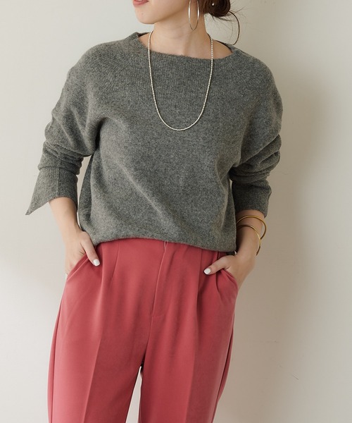 SHENERY（シーナリー）の「FOX in laundry オフタートルニット（ニット/セーター・レディース・オフホワイト/チャコールグレー/キャメル・FREE）」の12枚目の写真