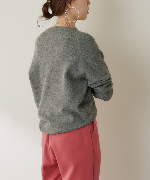 SHENERY（シーナリー）の「FOX in laundry オフタートルニット（ニット/セーター・レディース・オフホワイト/チャコールグレー/キャメル・FREE）」の8枚目の写真