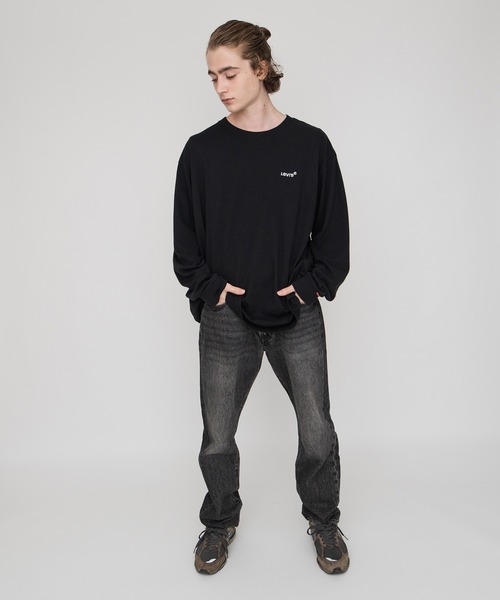 Levi's(リーバイス)の「Levi's/リーバイス LS RED TAB Tシャツ MINERAL BLACK(Tシャツ/カットソー・メンズ・ブラック・S/M/L/XL)」の4枚目の写真