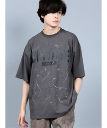 semantic design | セマンティックデザイン/semantic design スプラッシュロゴ クルーネック5分袖ビッグTシャツ(Tシャツ/カットソー)