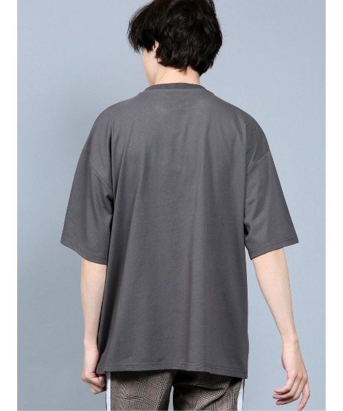 semantic design（セマンティックデザイン）の「セマンティックデザイン/semantic design スプラッシュロゴ クルーネック5分袖ビッグTシャツ（Tシャツ/カットソー・メンズ・グレー系その他2/ベージュ・LARGE/MEDIUM）」の10枚目の写真