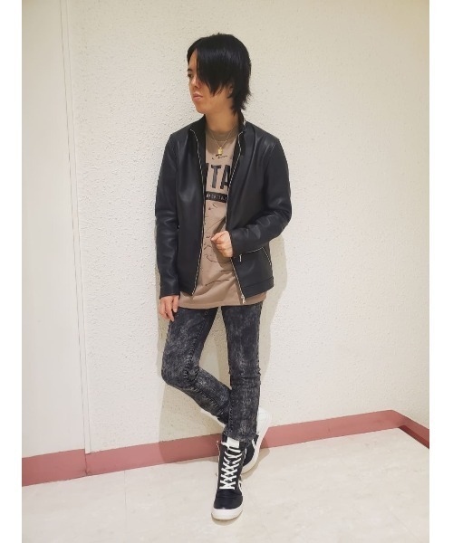 semantic design（セマンティックデザイン）の「セマンティックデザイン/semantic design スプラッシュロゴ クルーネック5分袖ビッグTシャツ（Tシャツ/カットソー・メンズ・グレー系その他2/ベージュ・LARGE/MEDIUM）」の6枚目の写真