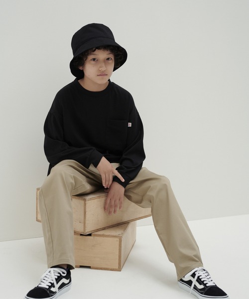 GLOBAL WORK（グローバルワーク）の「【AND YUA ANY】ラッキーカラーTEE長袖/957604（Tシャツ/カットソー・キッズ・ダークブラウン/ブラック/ベージュ/ライトグリーン/ネイビー/ライトブルー・150cm/160cm）」の7枚目の写真