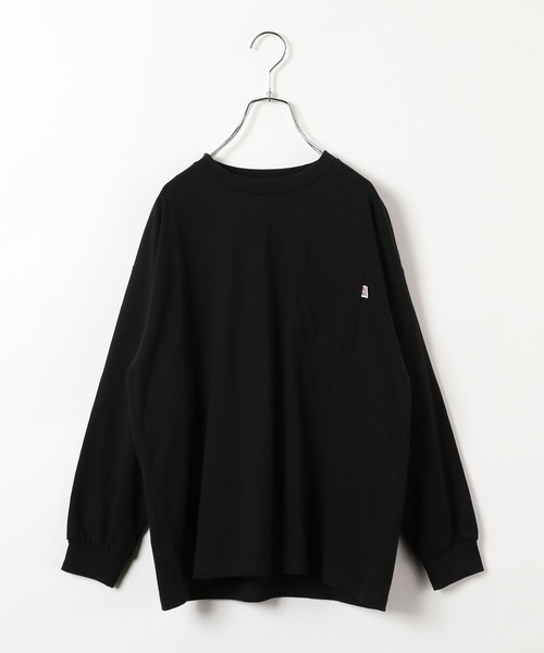 GLOBAL WORK（グローバルワーク）の「【AND YUA ANY】ラッキーカラーTEE長袖/957604（Tシャツ/カットソー・キッズ・ダークブラウン/ブラック/ベージュ/ライトグリーン/ネイビー/ライトブルー・150cm/160cm）」の8枚目の写真