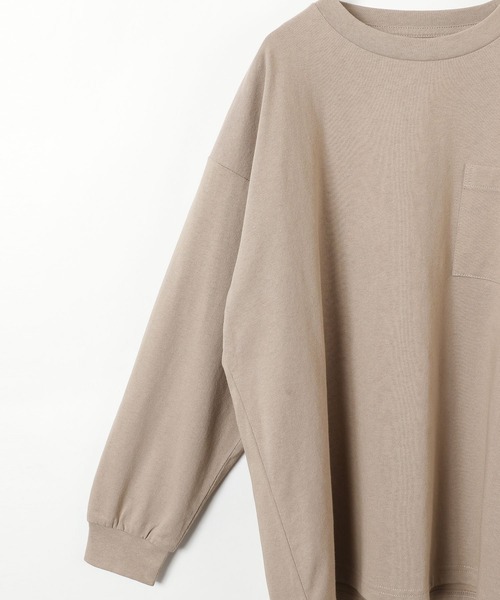 GLOBAL WORK（グローバルワーク）の「【AND YUA ANY】ラッキーカラーTEE長袖/957604（Tシャツ/カットソー・キッズ・ダークブラウン/ブラック/ベージュ/ライトグリーン/ネイビー/ライトブルー・150cm/160cm）」の11枚目の写真