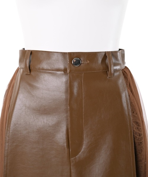 Narcissus（ナルシス）の「【Narcissus】レースレザースカート（スカート・レディース・ブラック/ブラウン・FREE）」の17枚目の写真